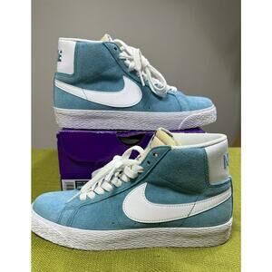 NIB Nike SB Zoom Blazer Mid Light Blue Size 4.5Y 86439 4404